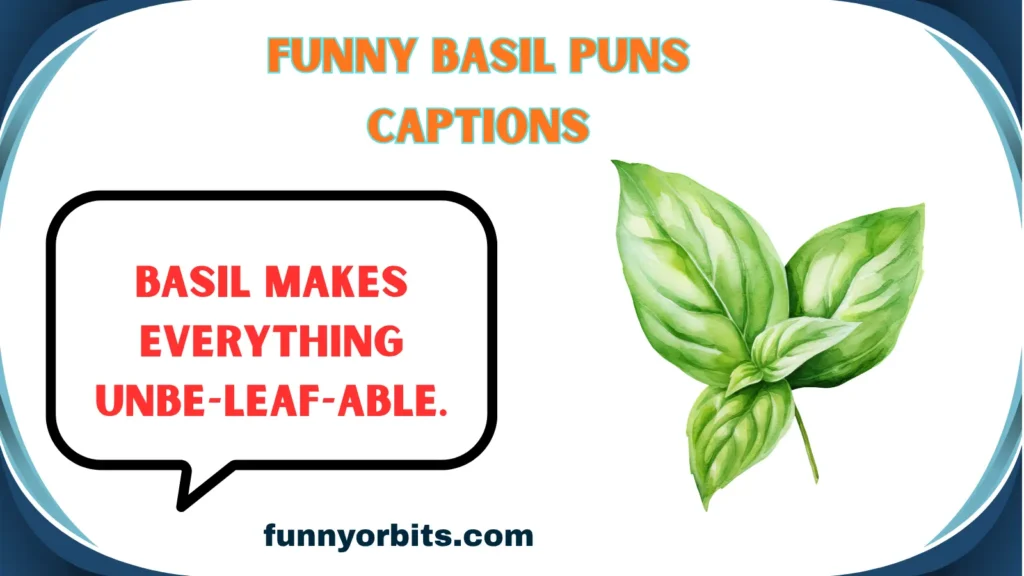 Funny Basil Puns Captions