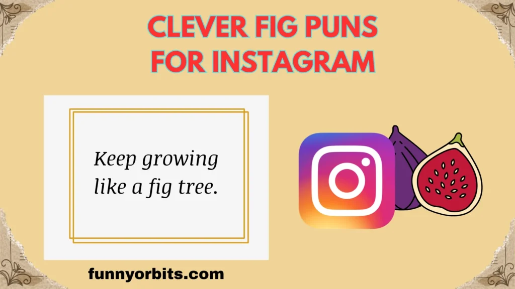 Clever Fig Puns for Instagram