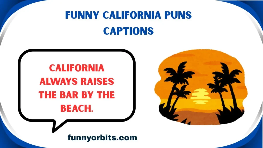 Funny California Puns Captions