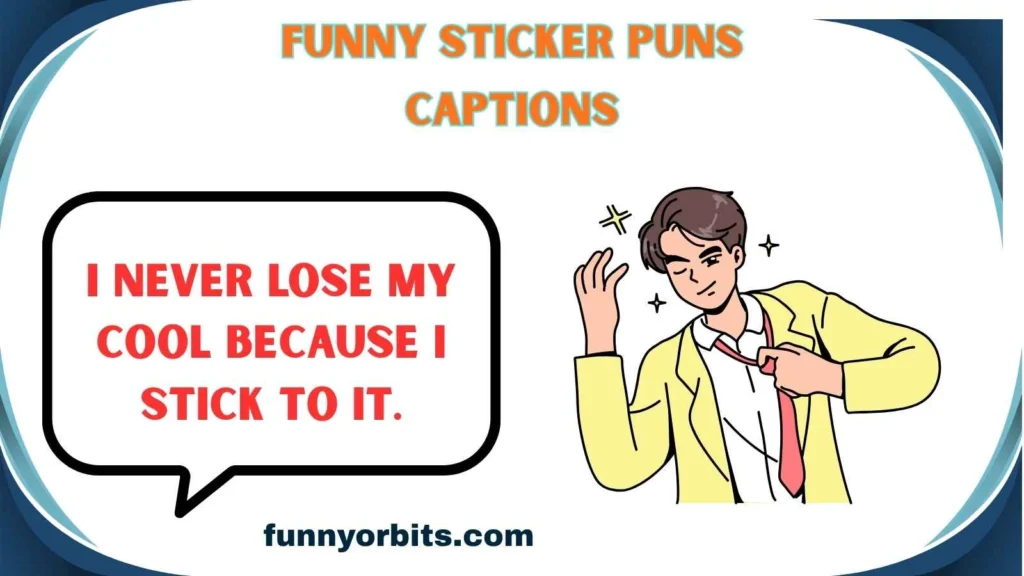 Funny Sticker Puns Captions
