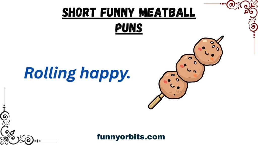 Short Funny Meatball Puns