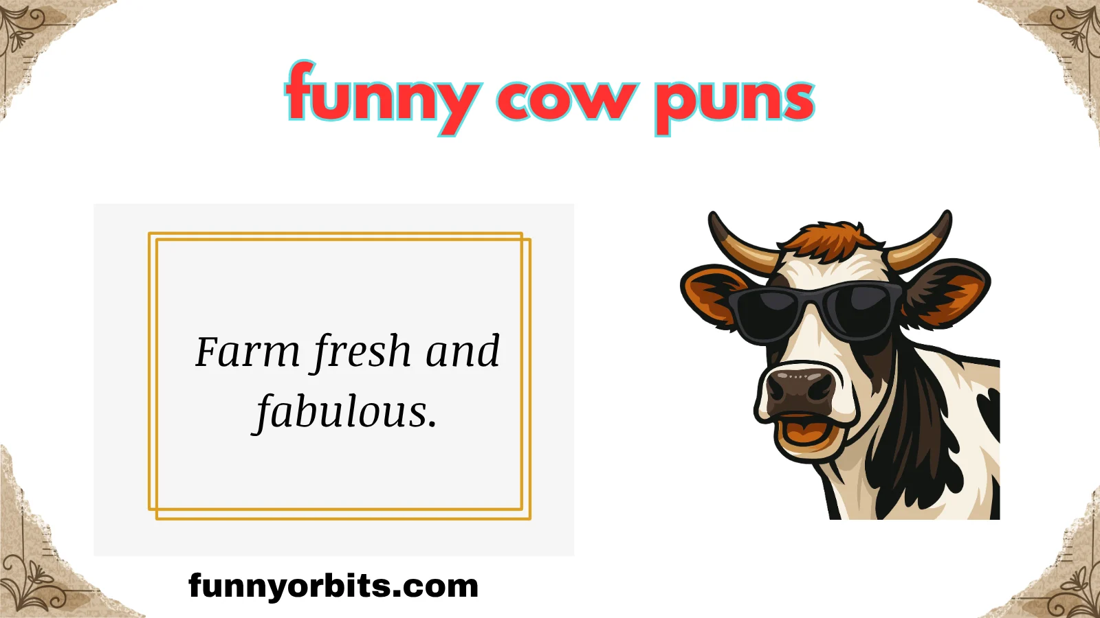 funny cow puns