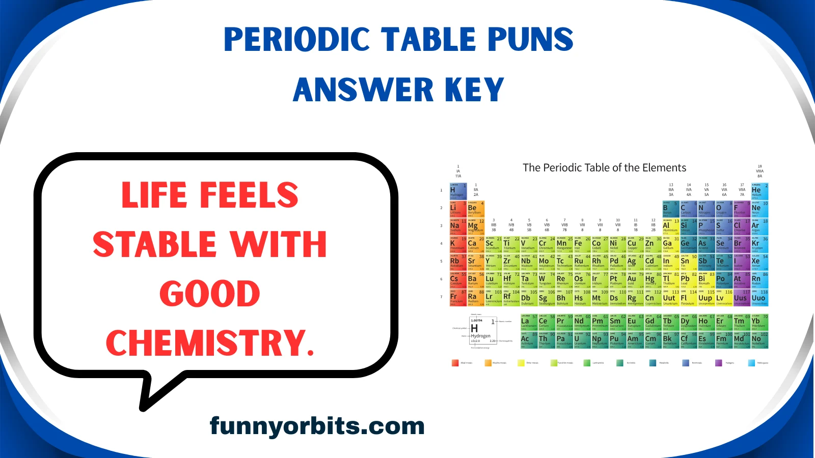 periodic table puns answer key